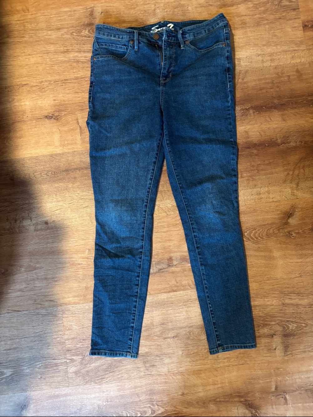 Seven7 Dark Blue Skinny Jeans